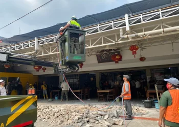 Penampakan Ruko Pluit Sebelum dan Sesudah Dibongkar Akibat Makan Jalan