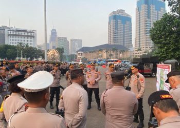Polri Kerahkan 1.632 Personel Amankan Aksi Ojol di Monas