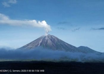 Gunung Semeru Erupsi Hari Ini
