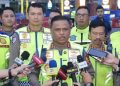 Kakorlantas Patroli di Tol Trans Jawa Demi Urai Kepadatan Arus Balik 1