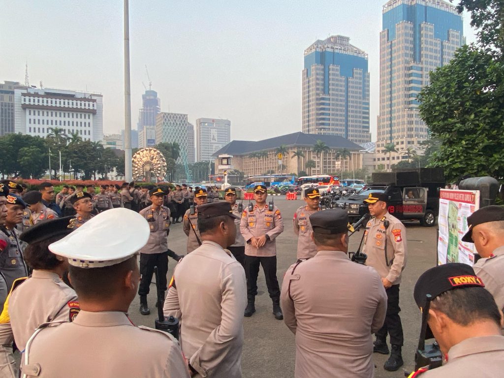 Polri Kerahkan 1.632 Personel Amankan Aksi Ojol di Monas